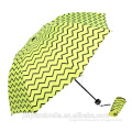 Wholesale bright color manual open 3 fold compact rain umbrella big dome folding umbrellas